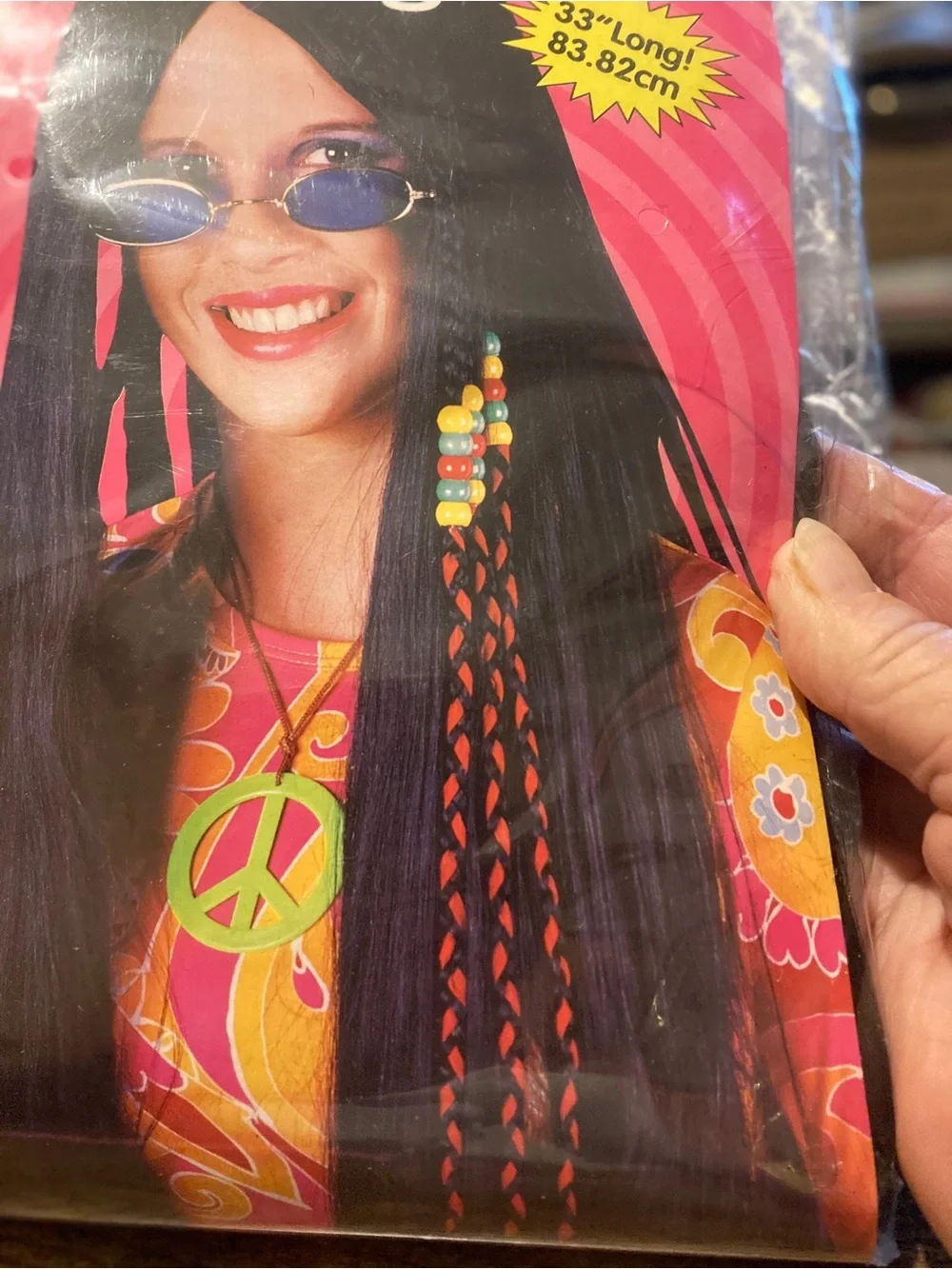 Vintage Fun World ladies hippie wig